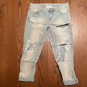 One Teaspoon - Awesome Baggies - Distressed jeans - Womens Size 27.